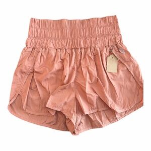 Free People Movement Coral/Orange Shorts - high wasted - size L